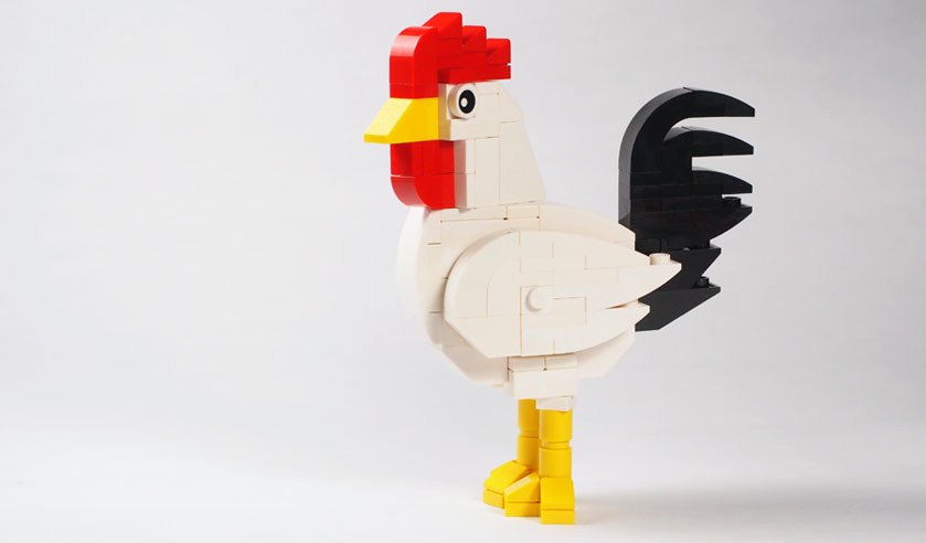 Usher in the New Year with this LEGO Rooster