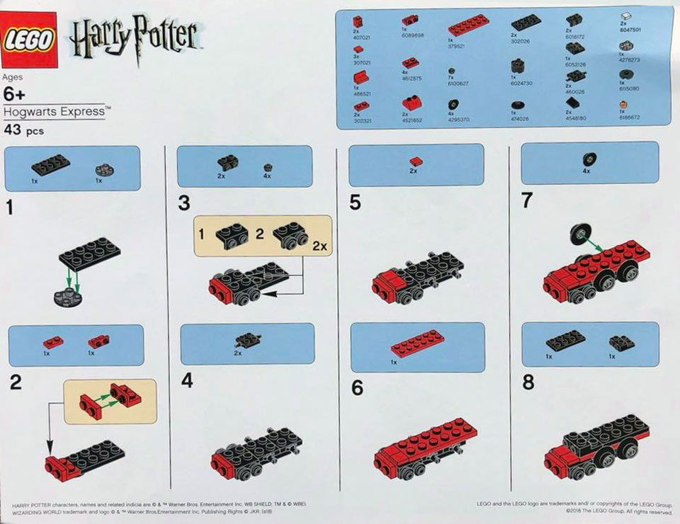 Harry Potter Mini Hogwarts Express Instructions!