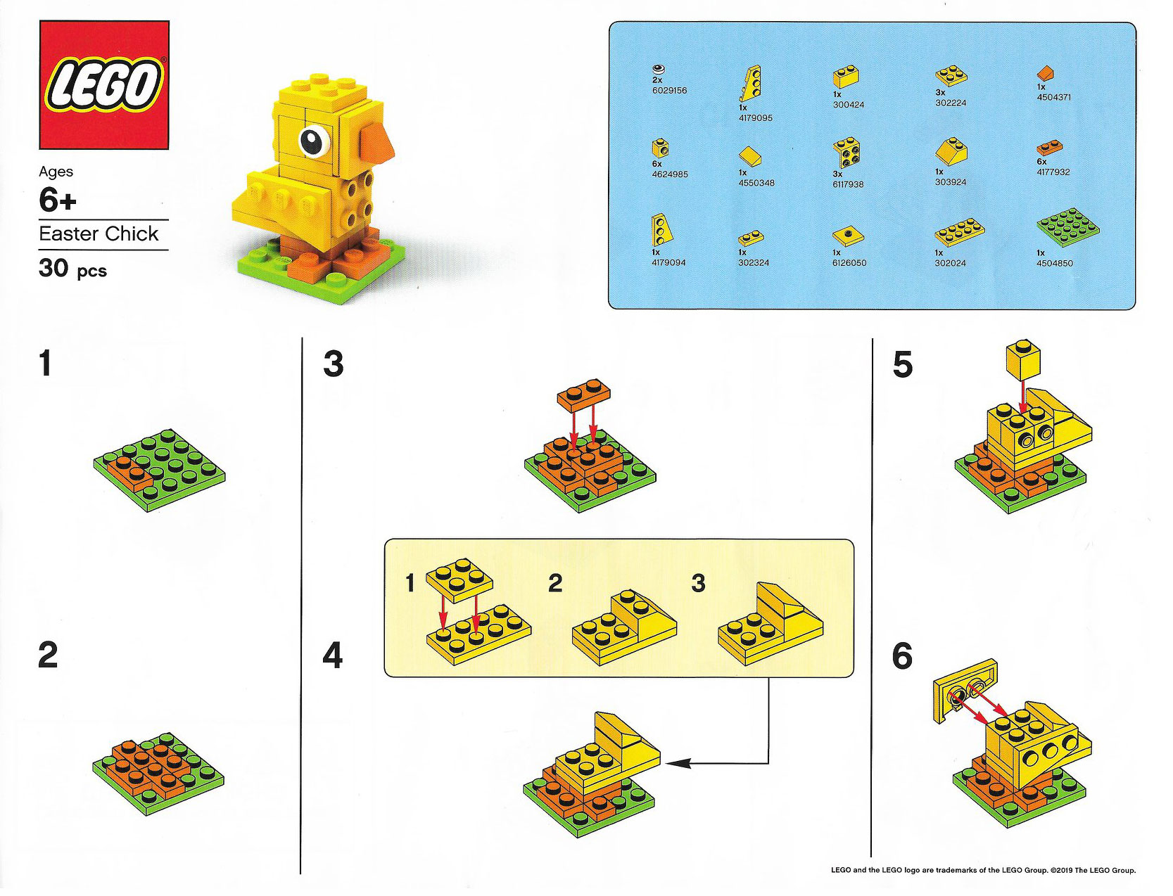 lego easter chick