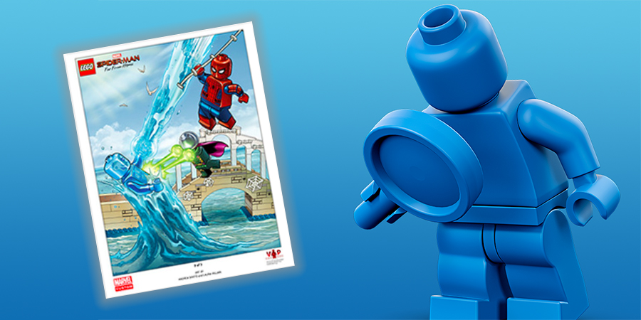 LEGO VIP Marvel Spider-man Far From Home poster ©BrickFanz