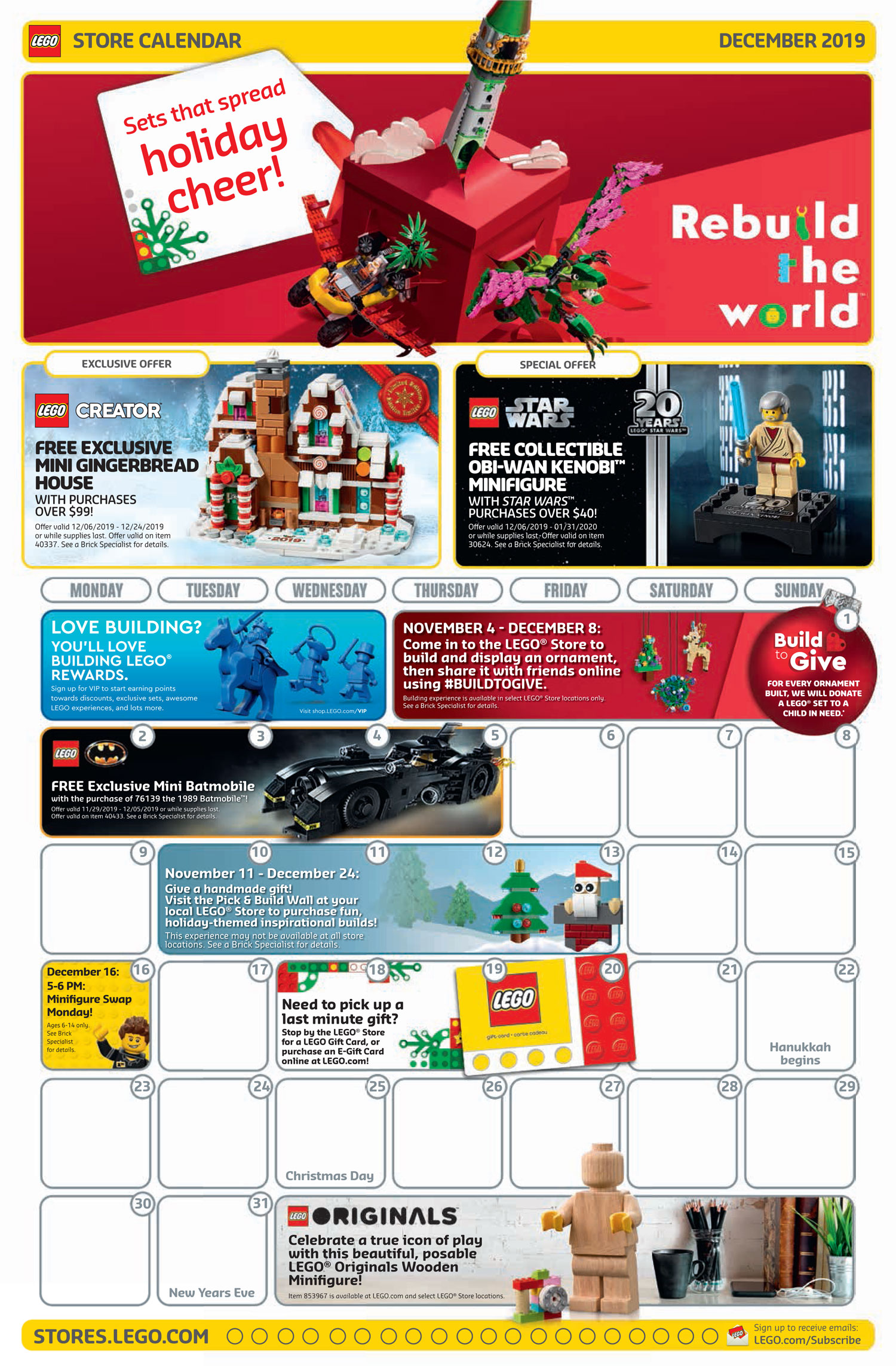 Lego Calendar December 2022 Brickfinder - Lego Brand Store Calendar December 2019 Promotions (Usa)