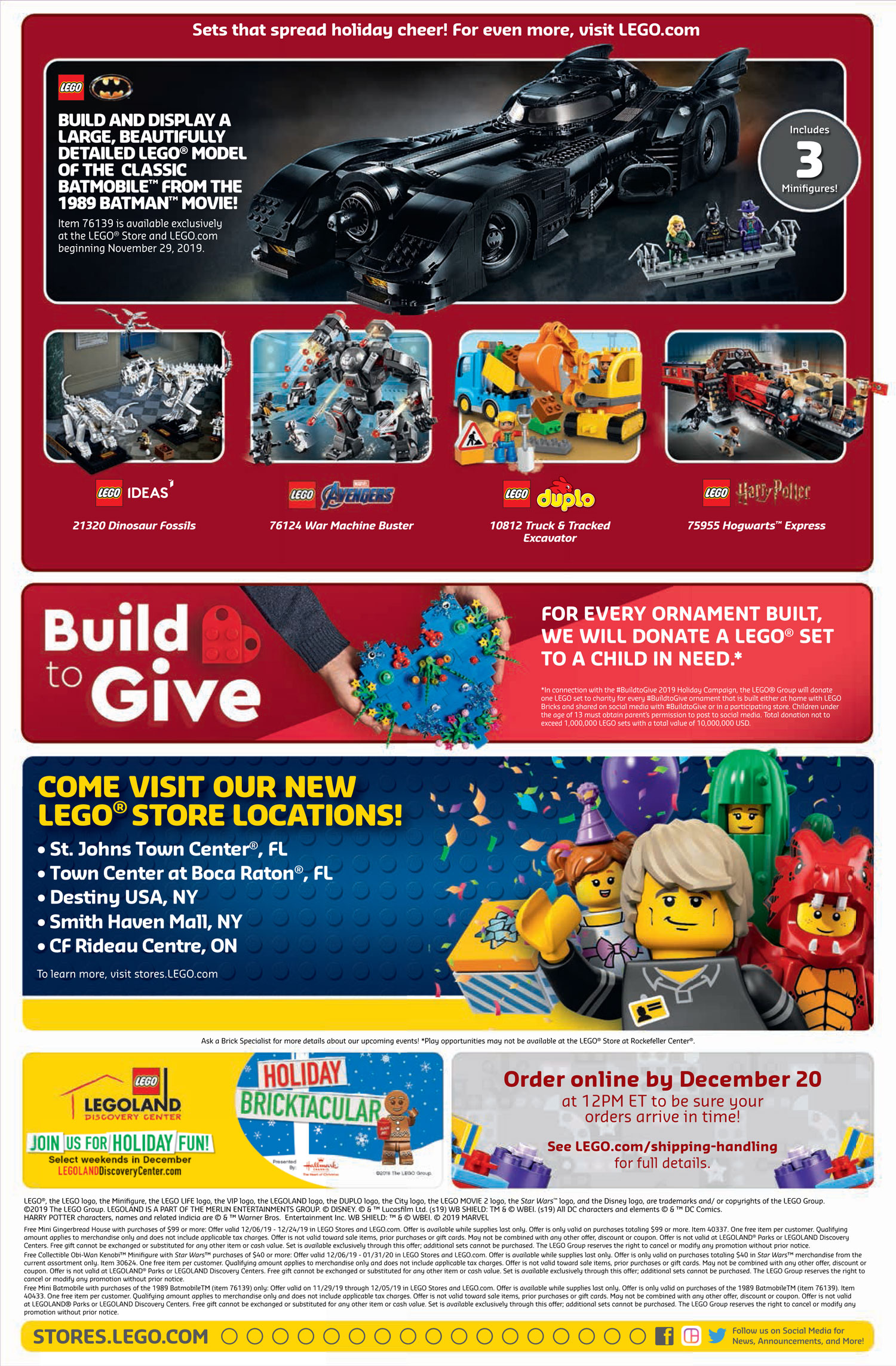 Brickfinder - LEGO Brand Store Calendar December Promotions