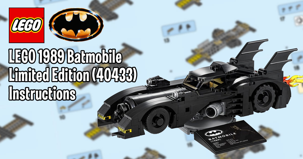 Brickfinder - LEGO 1989 Batmobile Limited Edition (40433
