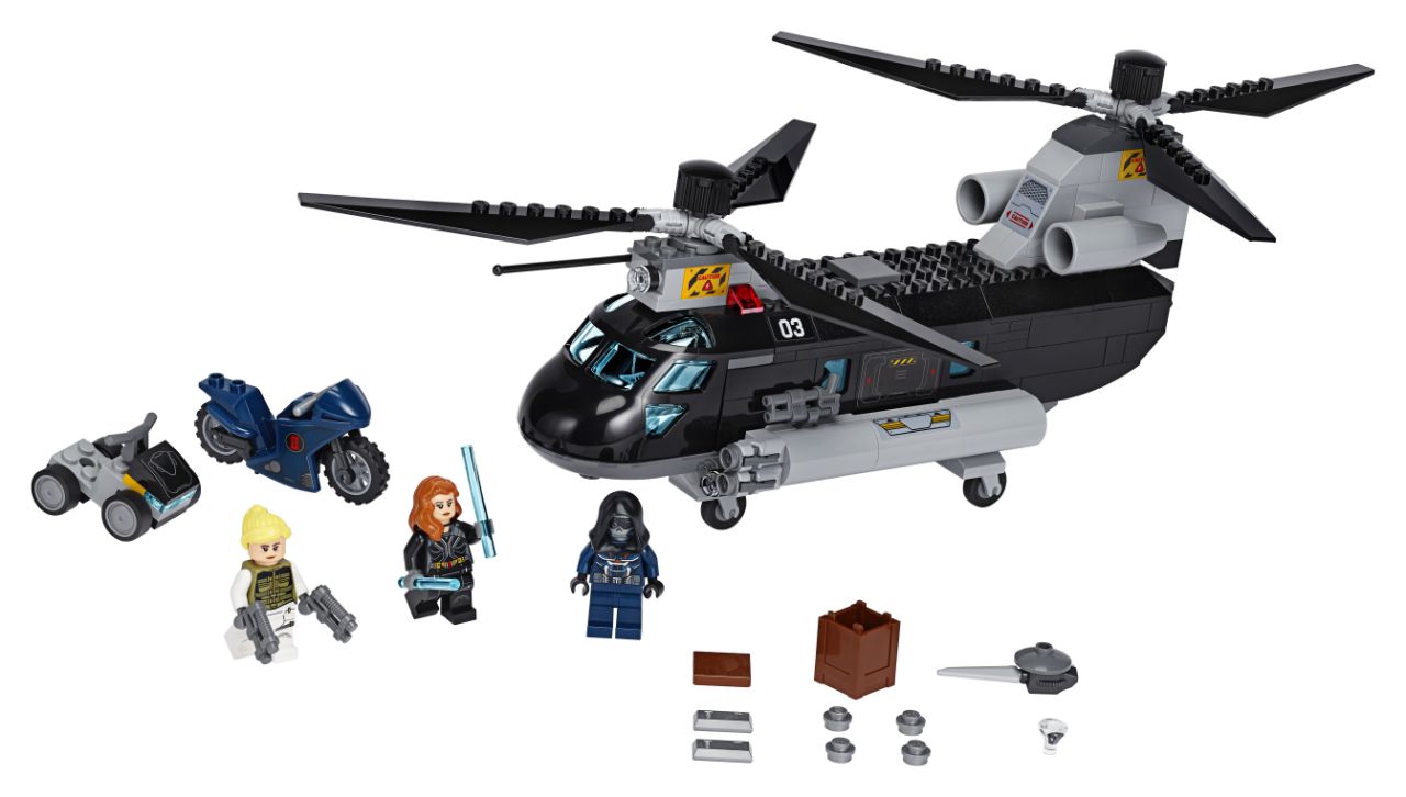LEGO Black Widow Helicopter Chas
