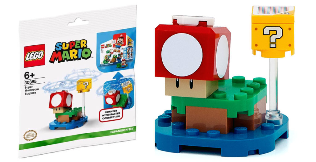 Lego Super Mario Super Mushroom Surprise Expansion Set Polybag 30385 New 