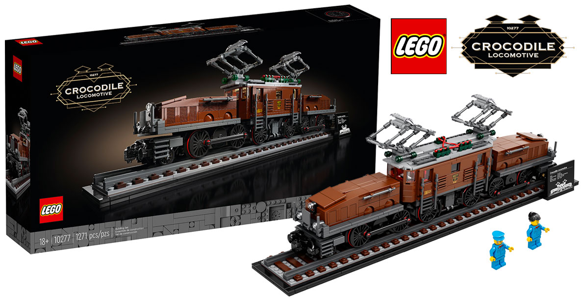Brickfinder - LEGO Crocodile Locomotive (10277) Officially Revealed!