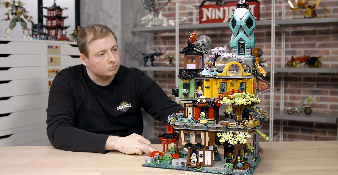 Saudade② REWIND × 02 DESIGN LABORATORY NINJAGO CITY GARDENS!!! Biggest LEGO Ninjago Set 71741! Time