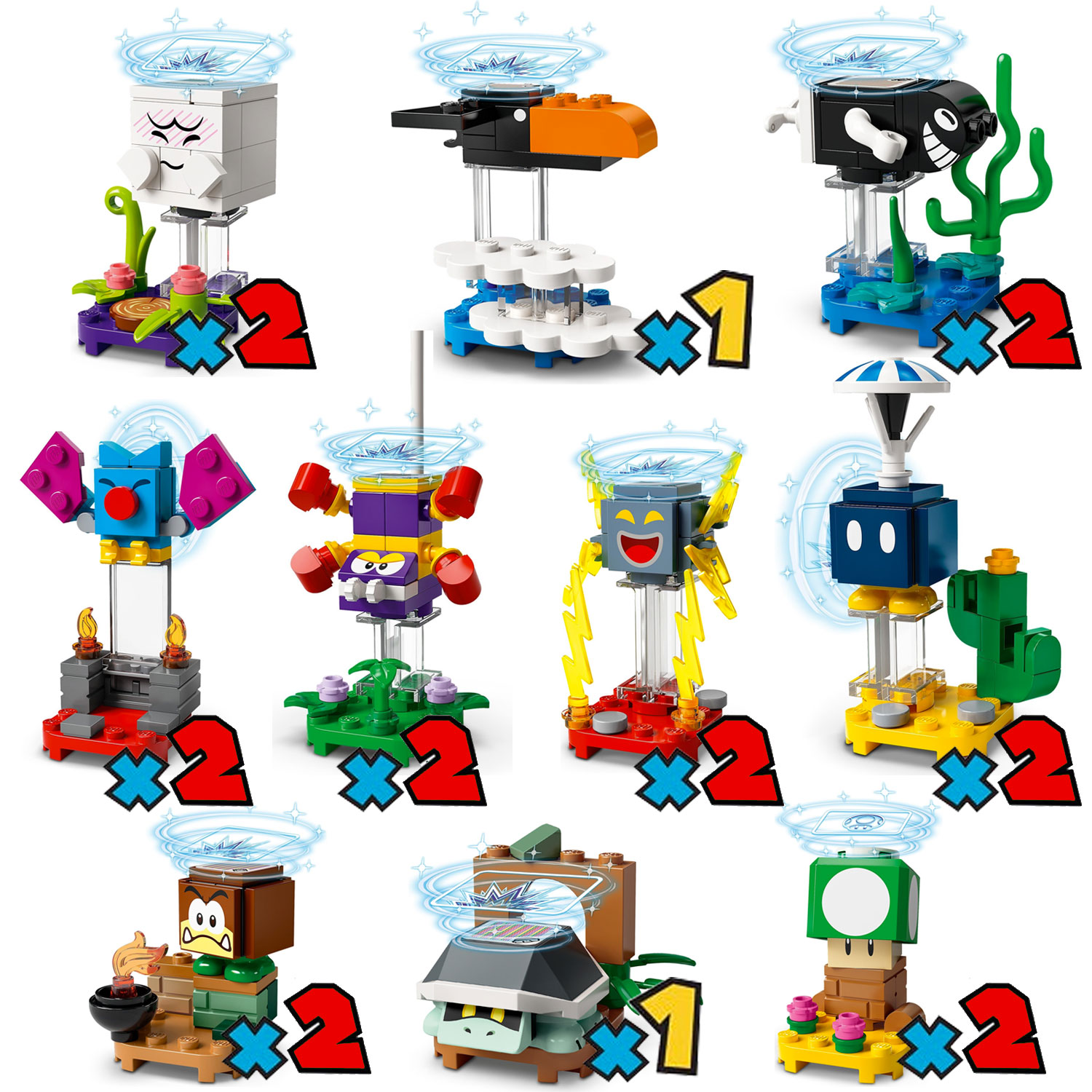 Brickfinder LEGO Super Mario Series 3 71394 Box Distribution