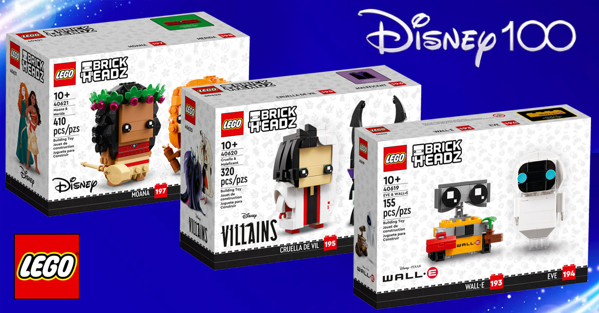 Brickfinder - LEGO Disney 100 Brickheadz Official Images!