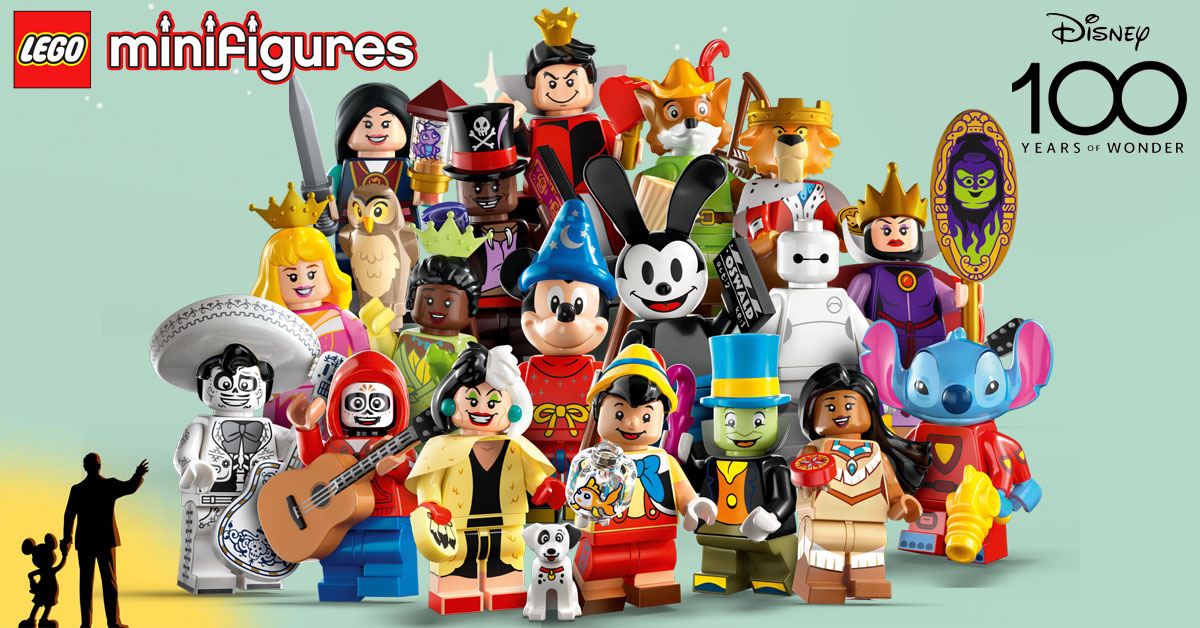 LEGO Disney 100 Collectible Minifigures (71038) Officially Revealed - The  Brick Fan