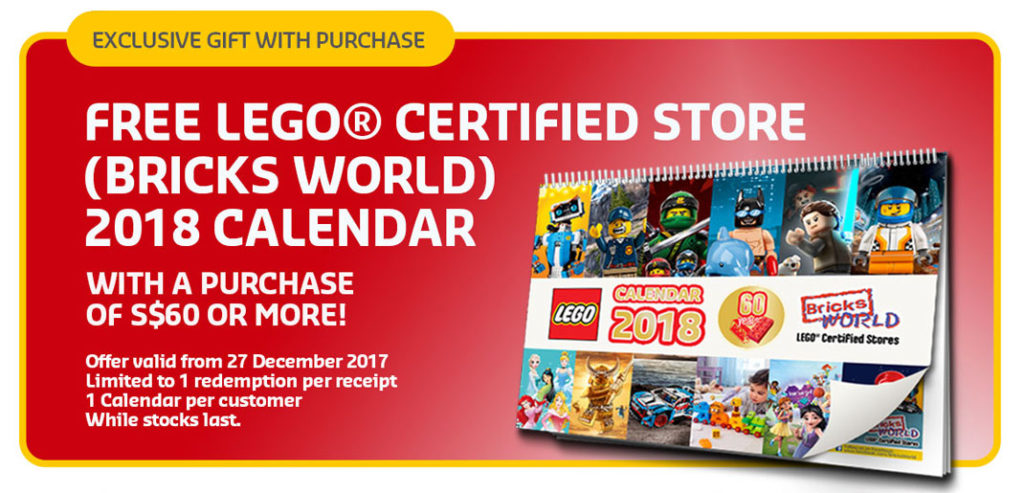 Brickfinder - Bricksworld LEGO Certified Store Calendar January Promotions