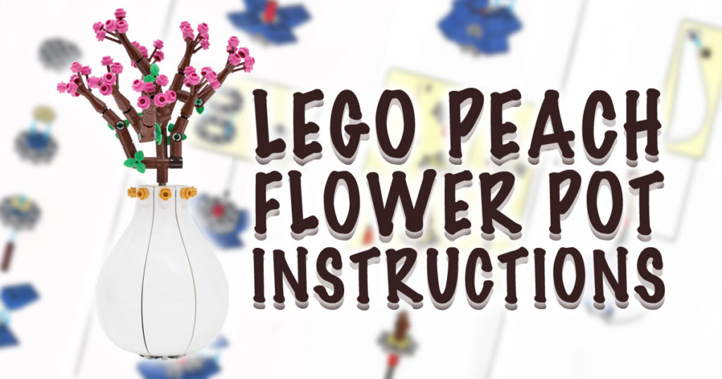 Brickfinder LEGO Peach Flower Pot Instructions!