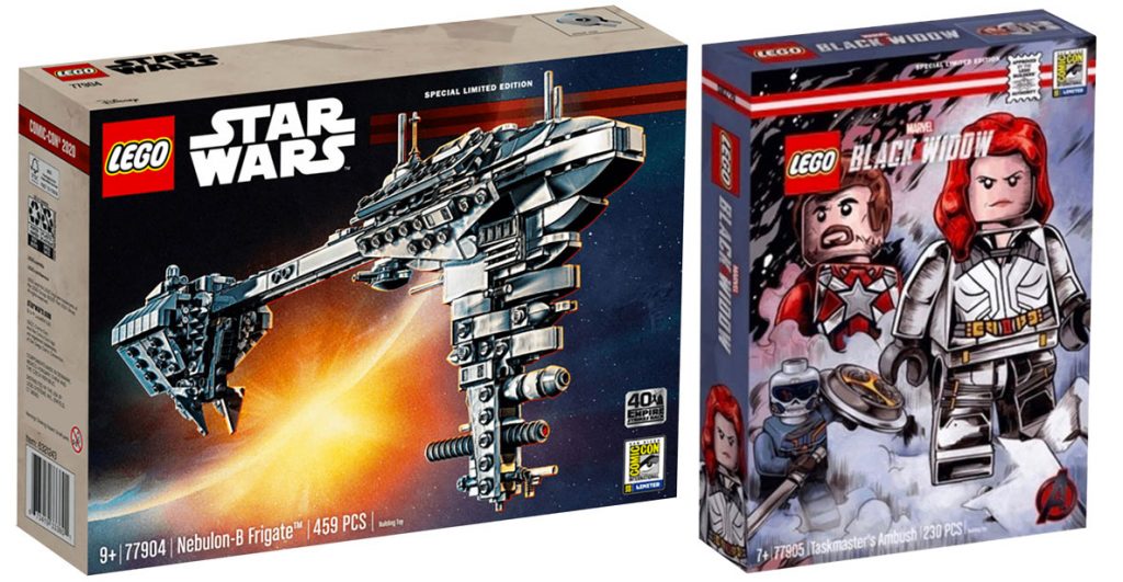 Brickfinder LEGO SDCC NebulonB Frigate (77904) and Taskmaster Ambush
