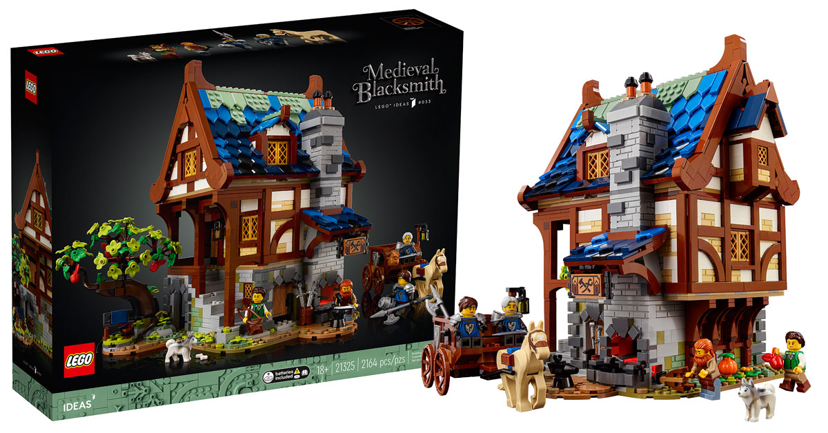 Brickfinder - LEGO-Ideas-Medieval-Blacksmith-21325—banner